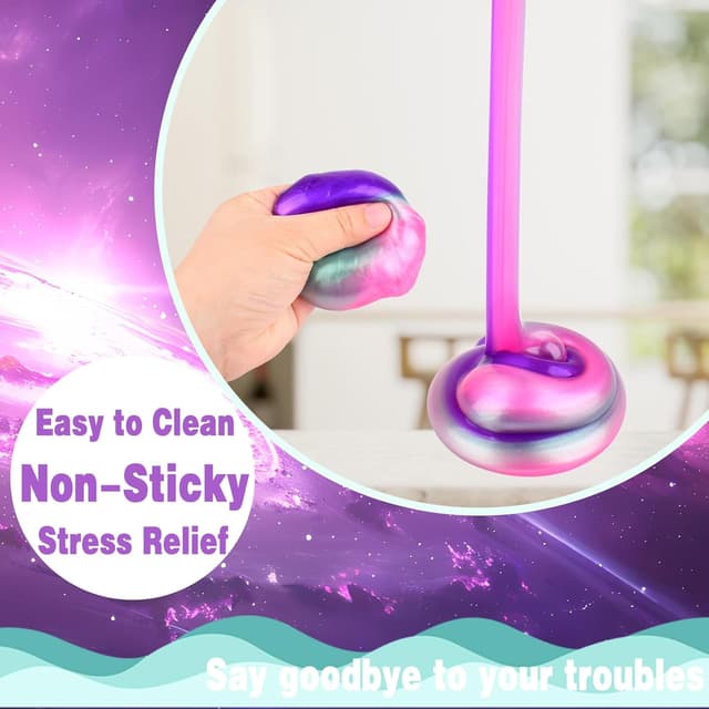 Thumbnail 6 de Rowecvce Galaxy Slime Balls 24-pack for kids