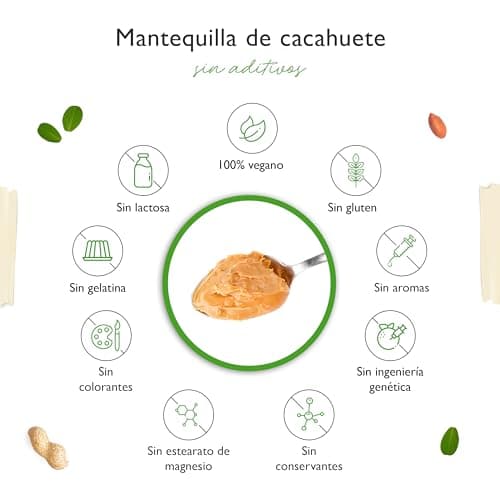 Thumbnail 4 de Erdnussbutter Crunchy 1kg natürliches Peanut Butter ohne Zusätze