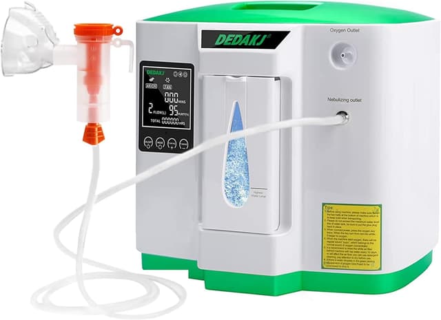 Detalle 2 de DEDAKJ Oxygen Machine (1–7l/min) with accumulated time adjustment and wireless remote control