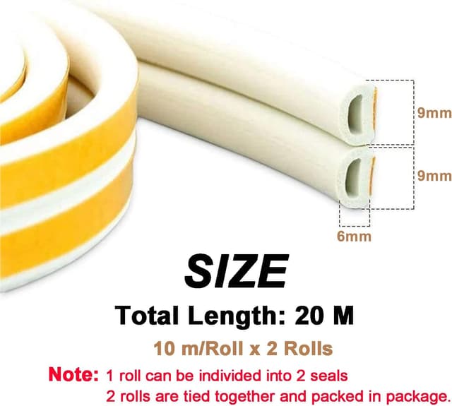 Detalle 2 de Dichtungsband Türen Fenster 20 m