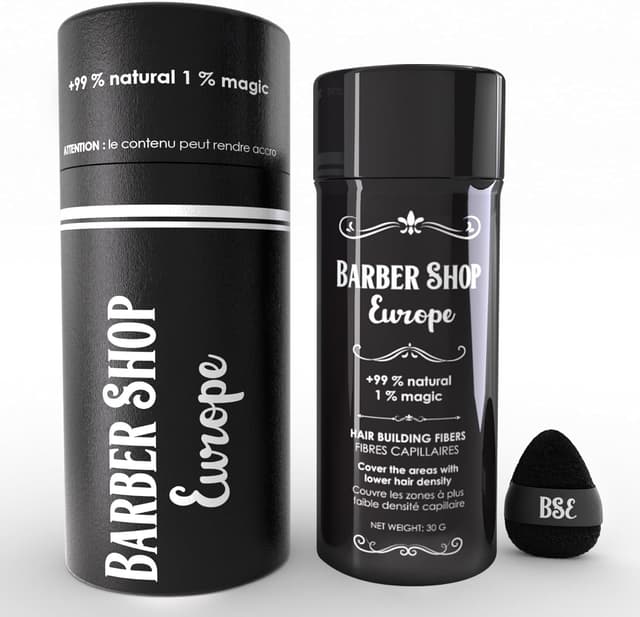 Detalle de Fibre capillaire Noir de dernière génération Hair Fiber : poudre densifiante pour cheveux, effet volume immédiat