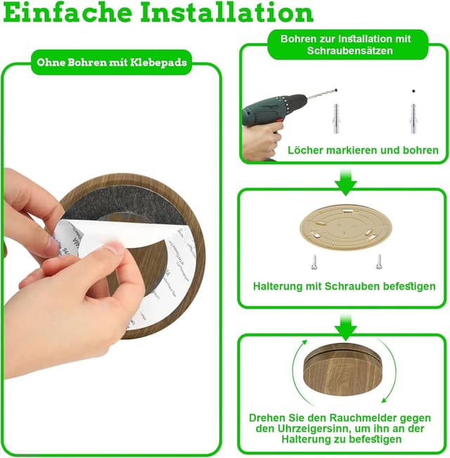 Thumbnail 6 de XINDUM Rauchmelder 3er Set 10 Jahre Batterie