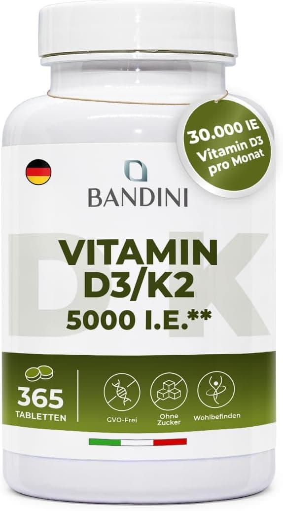 Detalle de Bandini Vitamin D3 K2 365 Mikrotabletten 5000 IU