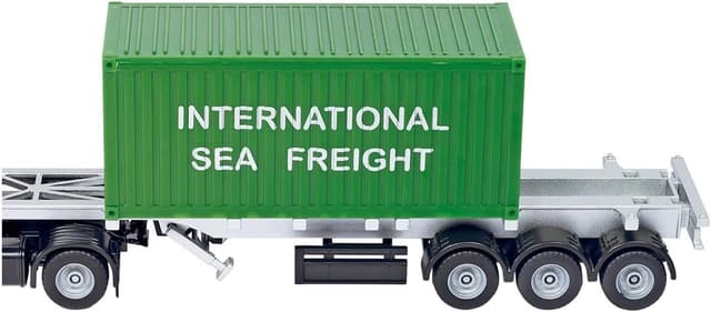 Detalle 2 de siku 3921 LKW mit Container 1:50 Gelb Grün