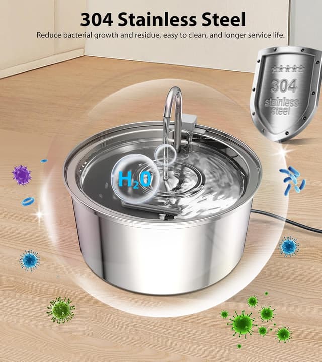 Detalle de TOMXCUTE Trinkbrunnen für Katzen 3,2 L 💧