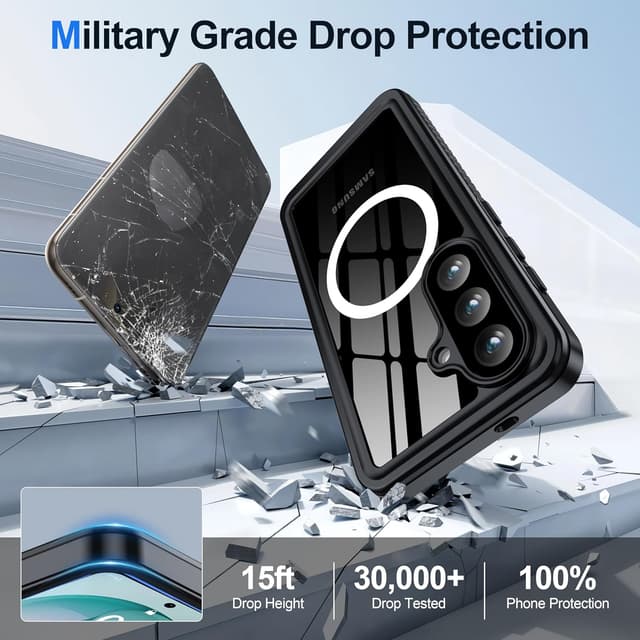 Detalle 2 de ANTSHARE Waterproof Case for Samsung Galaxy S26 (6.3-inch) with Built-in Screen & Lens Protectors (IP68)