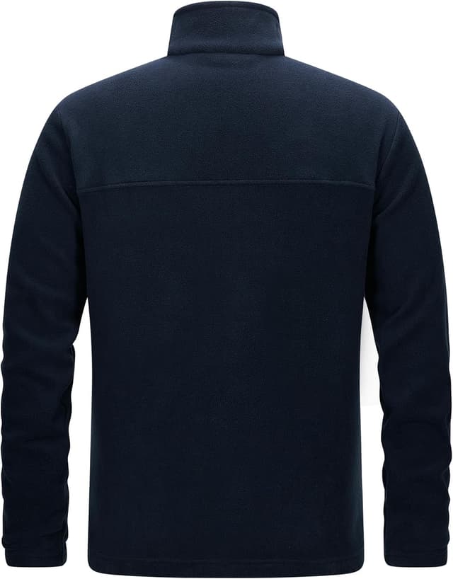 Detalle de 33,000ft Herren Fleecejacke leicht – Übergangsjacke Outdoor mit windschützenden Details