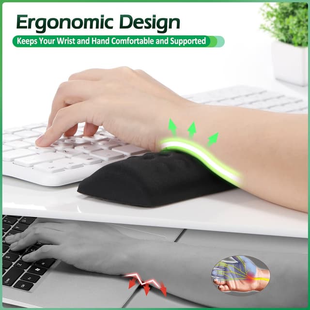 Thumbnail 5 de Gimars Poggiapolsi Tastiera Memory Foam 429x64mm