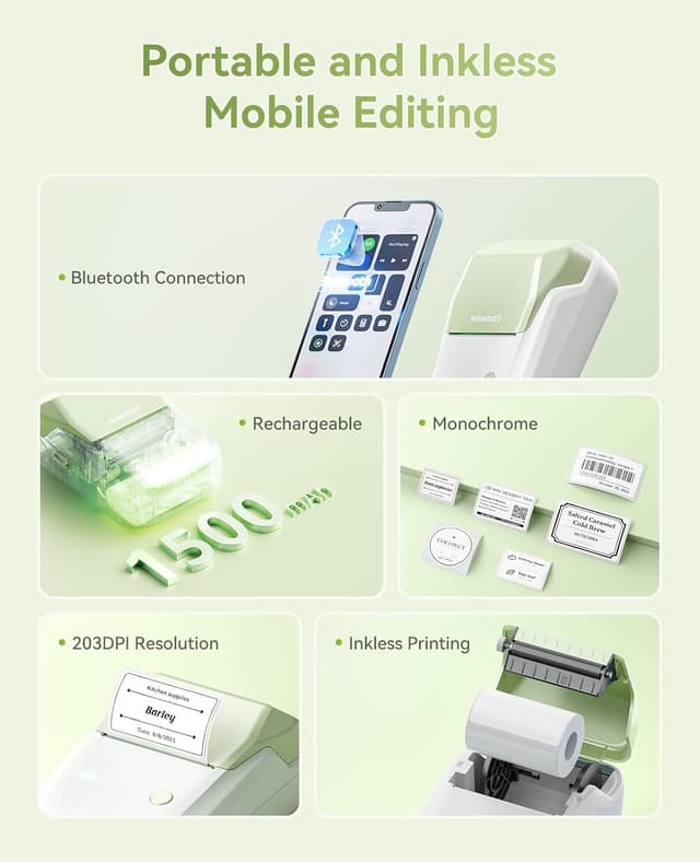 Thumbnail 5 de NIIMBOT B1 Etikettendrucker 20–50 mm