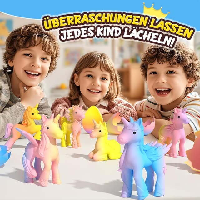 Thumbnail 6 de Coodoo Einhorn Schlüpft Regenbogenei 6er Pack