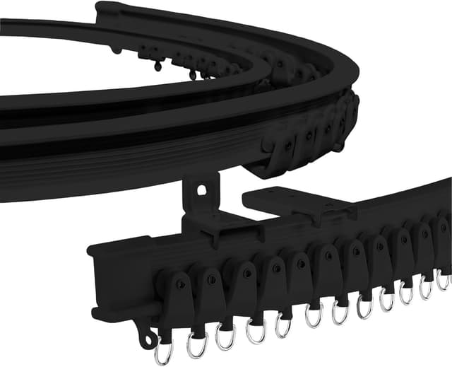 Imagen de Ceiling Curtain Track 5M Flexible White Rail 🛠 en OfertitasTOP