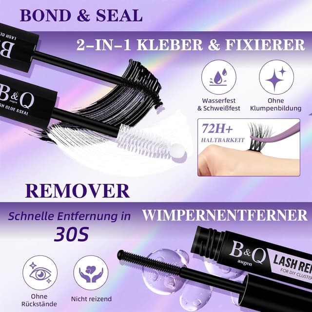 Detalle 2 de B&Q Lash Cluster Set 02 für Wimpern-Volumen