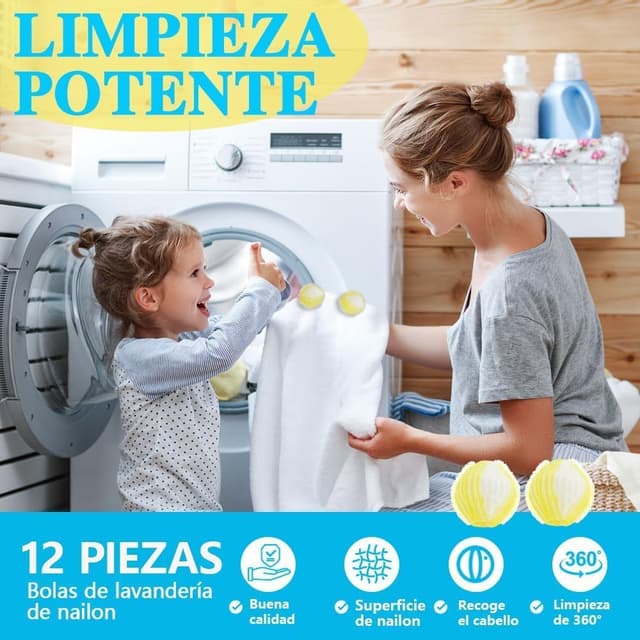 Thumbnail 6 de Prety 12 Pcs Atrapa Pelos Lavadora