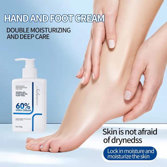 Detalle de Soluame Urea Bodylotion mit 60% Urea Plus 2% Salicylsäure – schnell einziehende Pflege für trockene Haut (300 g)