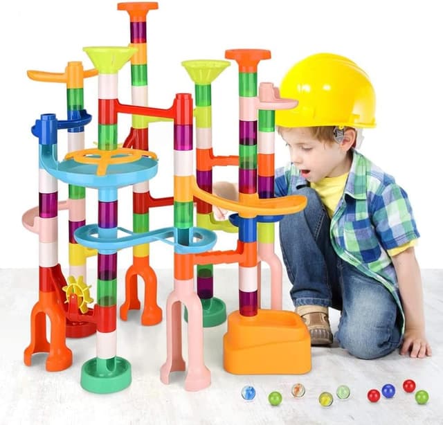 Thumbnail 6 de MaxTronic 110-Piece Marble Run Toy STEM Marble Maze Kit (60 Marbles)