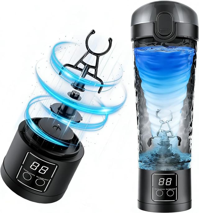 Imagen de RUIHANDA Electric Protein Shaker Bottle 700ml (BPA-free) with USB-C Rechargeable Mixer en OfertitasTOP