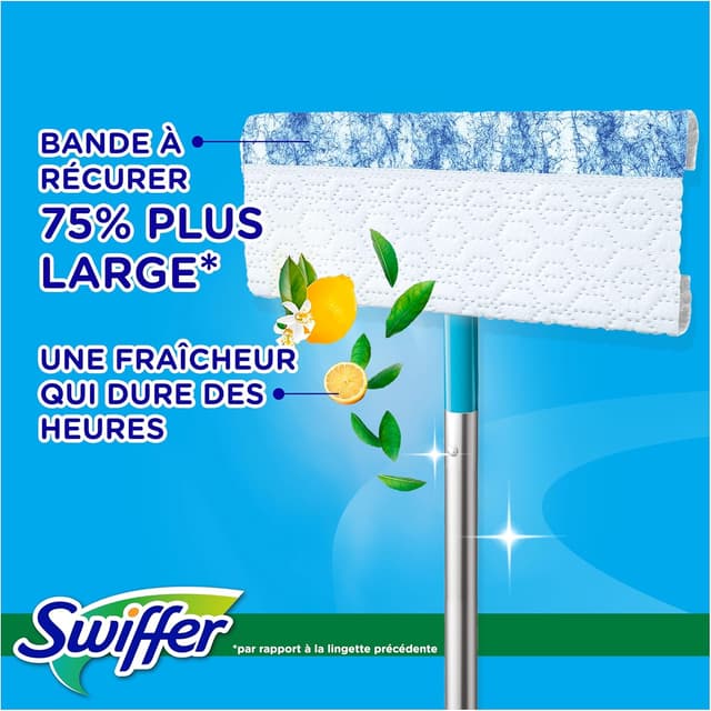Thumbnail 5 de Swiffer Balai Lingettes Parquet 1 kit đ§č