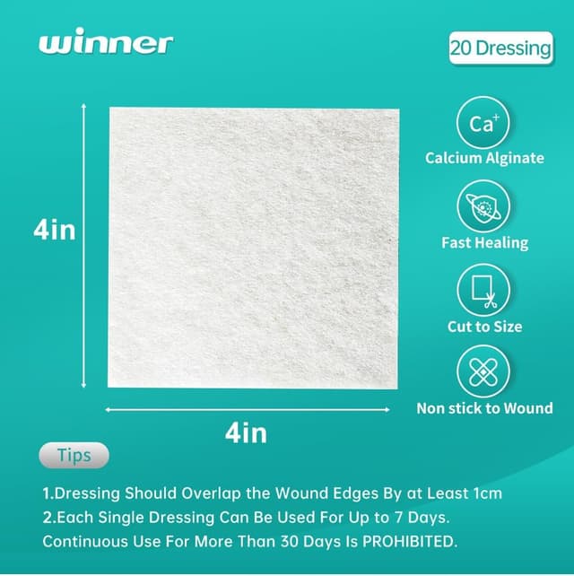 Thumbnail 4 de Winner Medical Calcium Alginate Dressing 10x10 cm