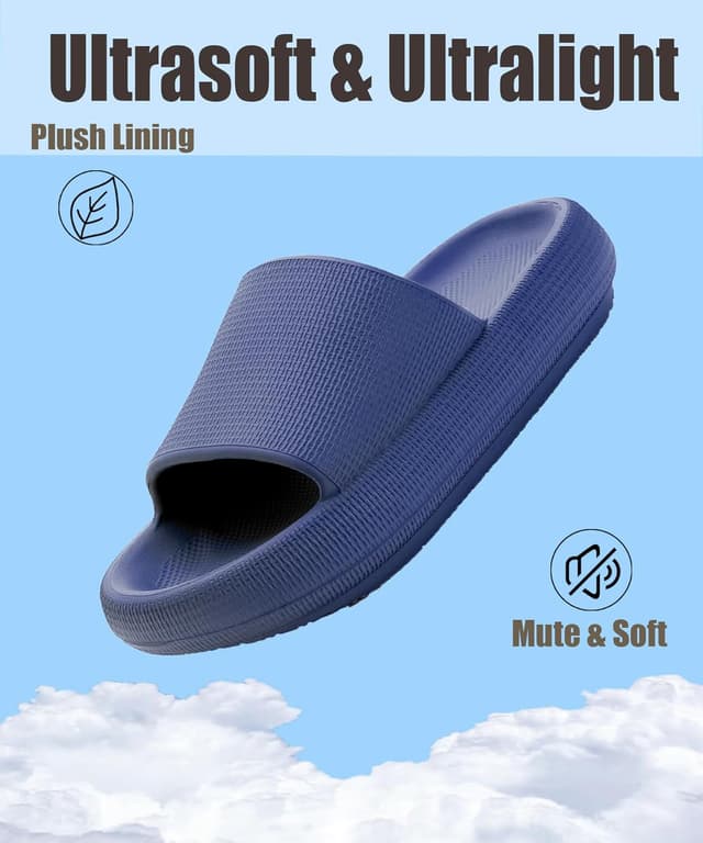 Detalle de Misolin Ciabatte Donna Estive Nuvola in EVA: pantofole da doccia, piscina e casa antiscivolo