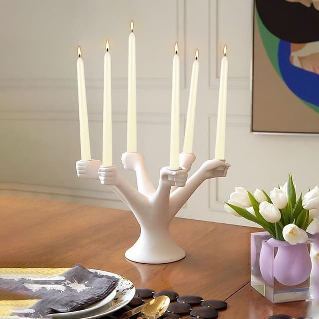 Thumbnail 5 de YOROXRG Ivory White Taper Candles 0.8 x 10 Inch 36 Pack