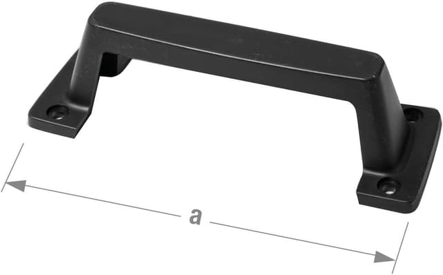 Detalle de Poignée de tirage pour porte de garage CQFD en PVC noir (170 mm)