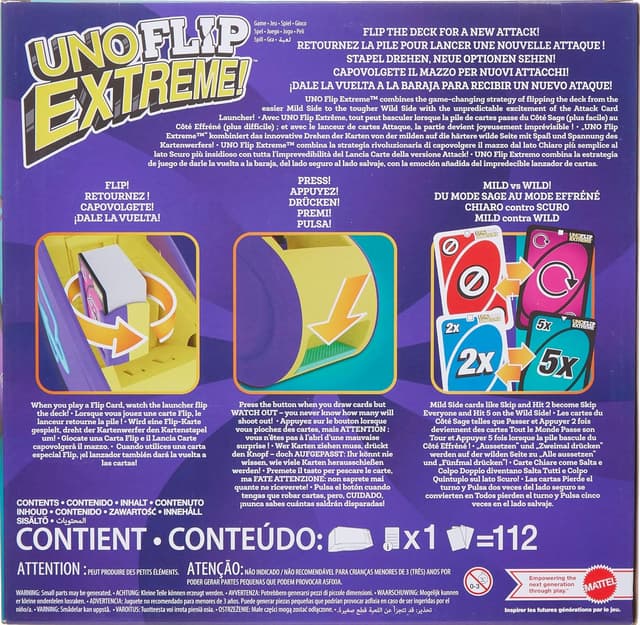 Thumbnail 5 de Mattel Games JCH61 UNO Flip Extrême 🎴