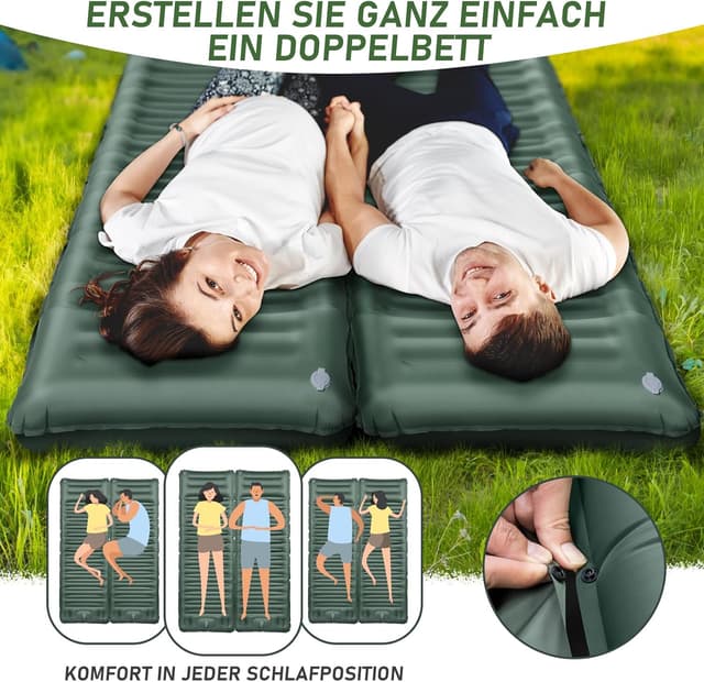 Detalle 2 de JEMULICE Isomatte Camping 12 cm ultradick