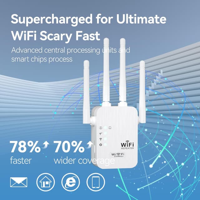 Thumbnail 2 de 2026 WiFi Extender 9800 sq ft Signal Booster