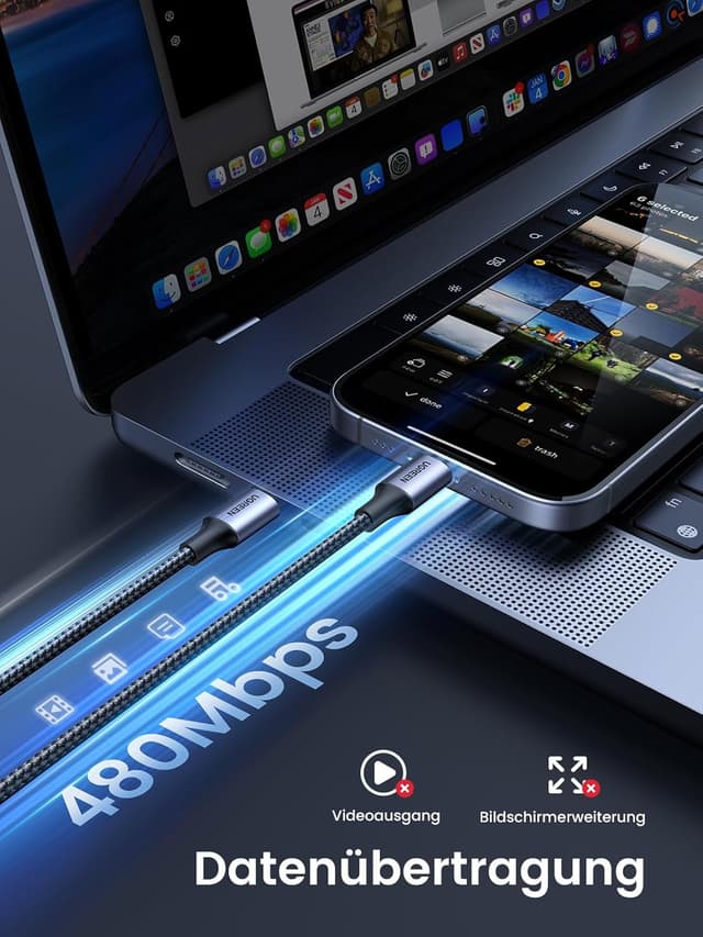 Thumbnail 4 de UGREEN USB C Kabel 60W PD 3.0