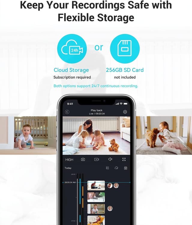 Thumbnail 6 de blurams 2K Pet Camera 360° PTZ for Home Security 🎥
