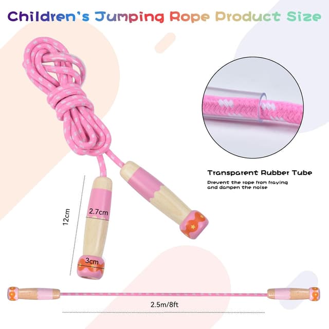 Thumbnail 3 de OTraki cuerda de saltar niños 2.5 m ajustable