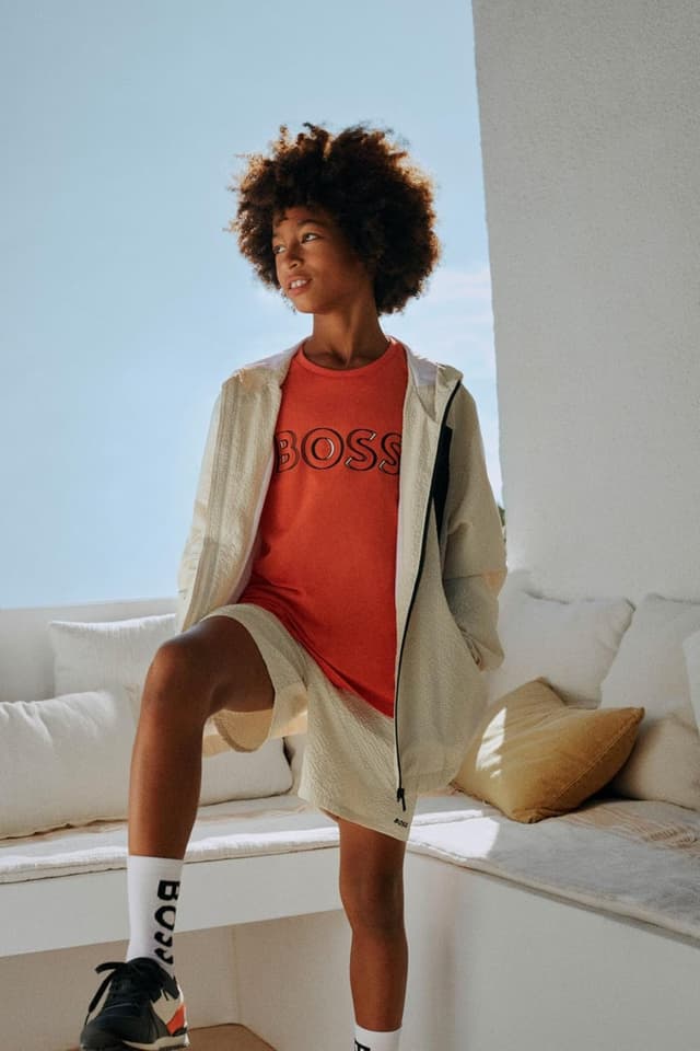 Detalle 2 de BOSS Polo maniche corte 100% cotone