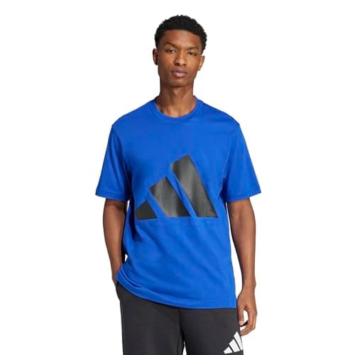 Detalle 2 de adidas Essentials Big Logo Single Jersey tee L — camiseta azul royal/negra