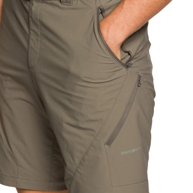 Detalle de Trangoworld Palua: pantalón corto de hombre de poliéster reciclado para paseo y tiempo libre