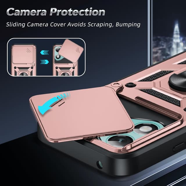 Detalle 2 de LeYi Honor 400 Lite rugged case with camera cover