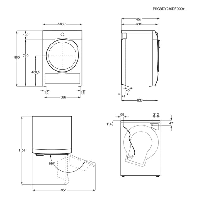 Thumbnail 1 de AEG TR839T4PBCP 9 kg Secadora con Bomba de Calor