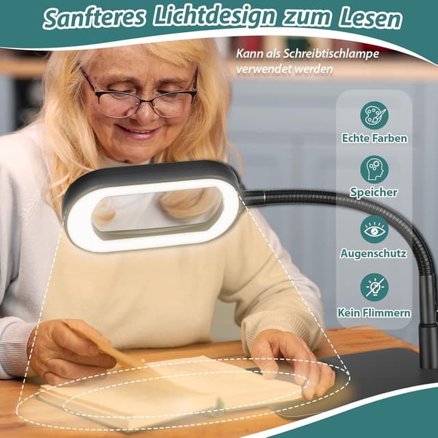 Thumbnail 4 de Drdefi 10X Rectangle Lupe mit Licht