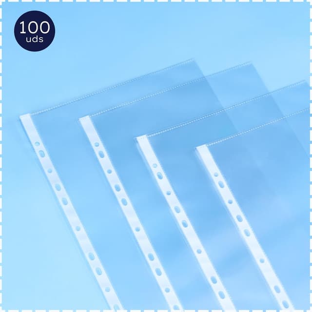 Thumbnail 2 de Raylu Paper Fundas multitaladro A4 90µ 100 uds