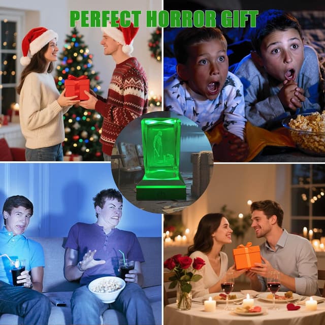 Detalle 2 de 3D Crystal Horror Lamp LED Night Light