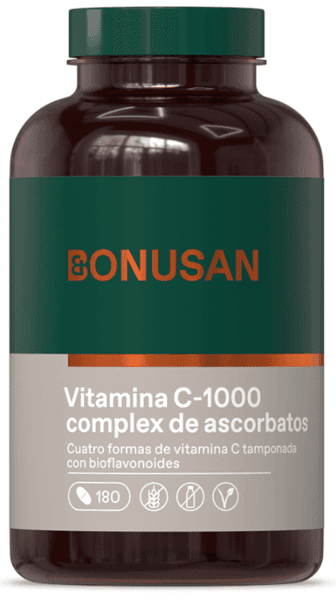 Detalle de Bonusan Vitamina C-1000 Complex 💊 180 Comprimidos