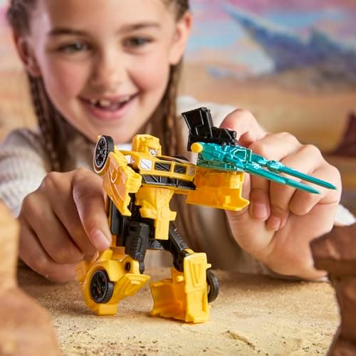 Detalle de Hasbro Transformers Cyberworld Bumblebee, figura 2 en 1