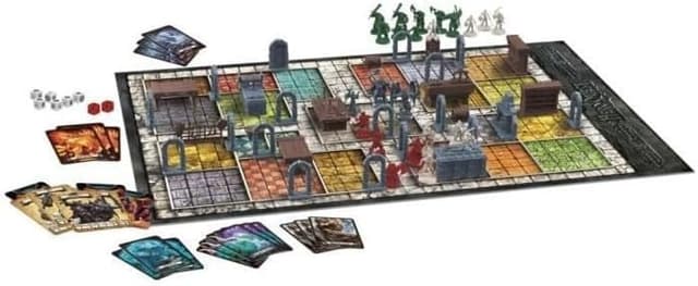 Detalle 2 de HeroQuest Avalon Hill – Jeu de société coopératif d’aventures façon donjon (2 à 5 joueurs) noir/argenté