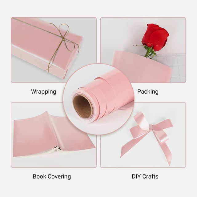 Thumbnail 5 de HBell Pink Wrapping Paper Roll 44cm x 10m