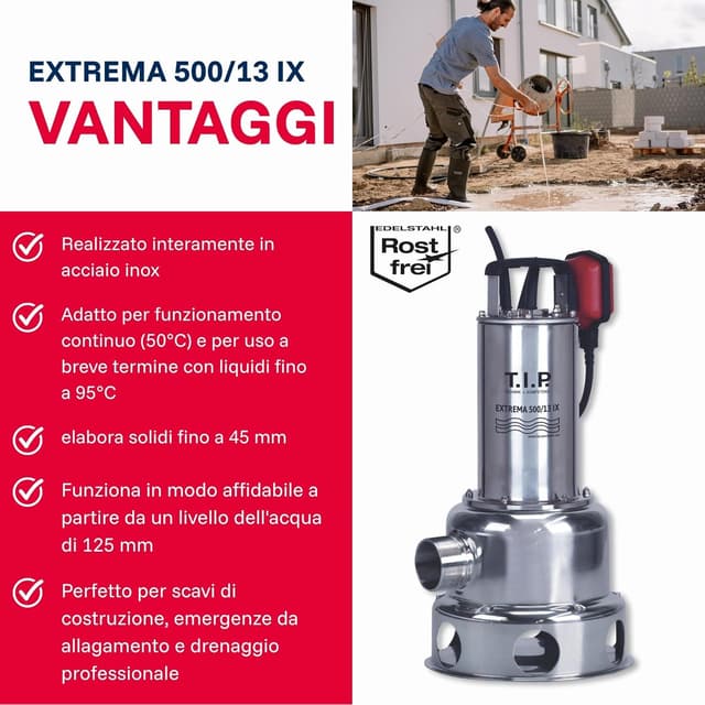 Thumbnail 3 de T.I.P. 30171 Extrema 500/13 PRO Pompa sommersa