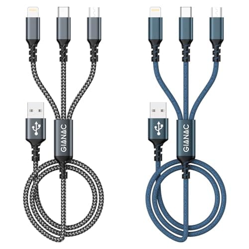Detalle de GIANAC Multi Cable 3 en 1 1.2 m