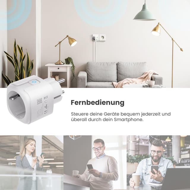 Thumbnail 4 de UPXNBOR Smart Steckdose 16A Mit Messung WLAN