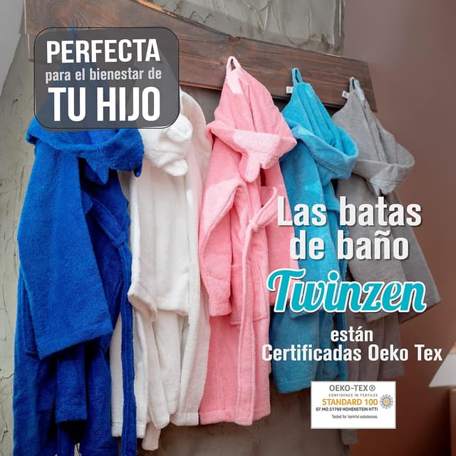 Thumbnail 6 de Twinzen Albornoz Niños 360gsm Algodón