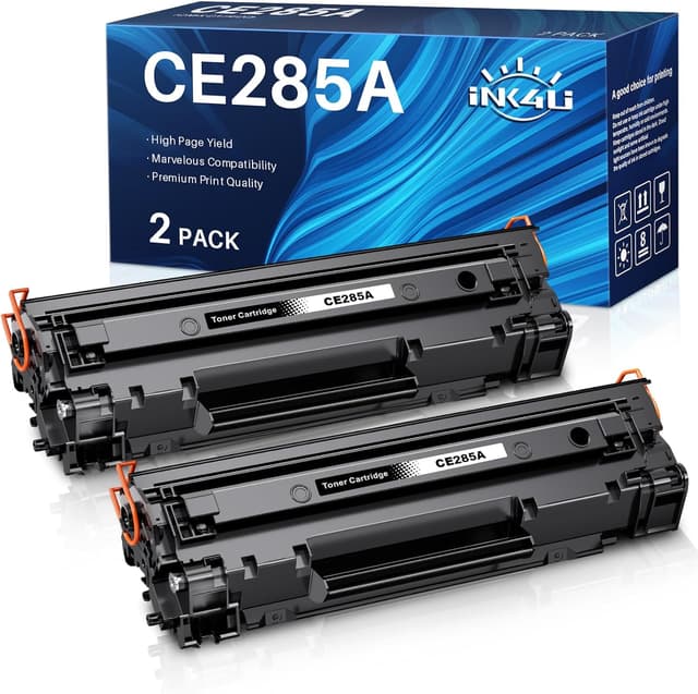 Detalle de INK4U 85A CE285A toner compatibile nero per HP LaserJet (2x confezione)