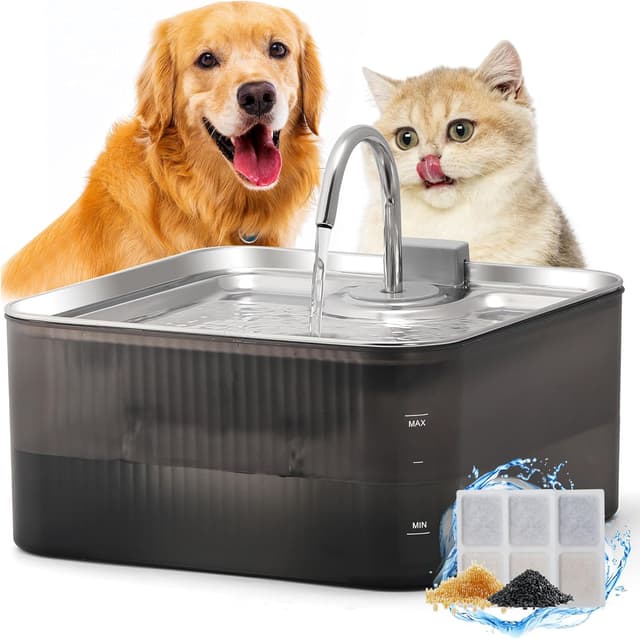 Detalle de FUKUMARU 7L Dog Water Fountain with Ultra Quiet 28.5dB Pump & 4-Stage Filter System