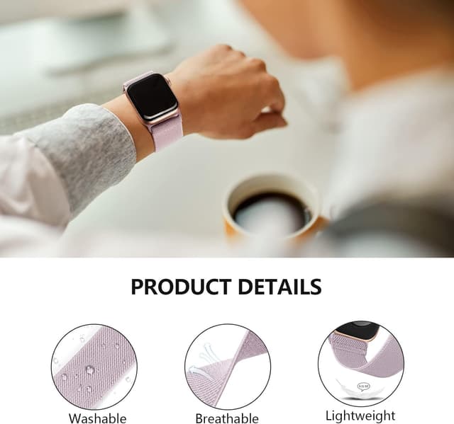 Detalle de CCnutri 4 Pack Stretchy Nylon Watch Strap